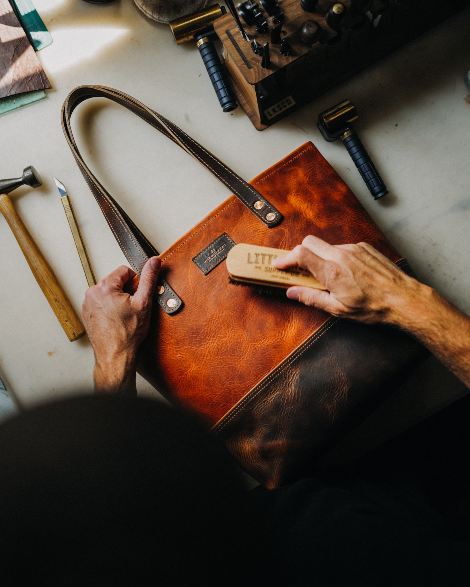 The Market Tote - Two Tone