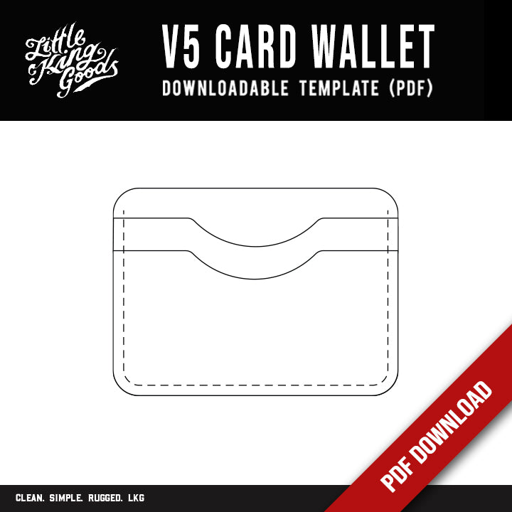 LKG - V5 Card Wallet Template (Downloadable PDF) lkg-v5-card-wallet-template-downloadable-pdf
