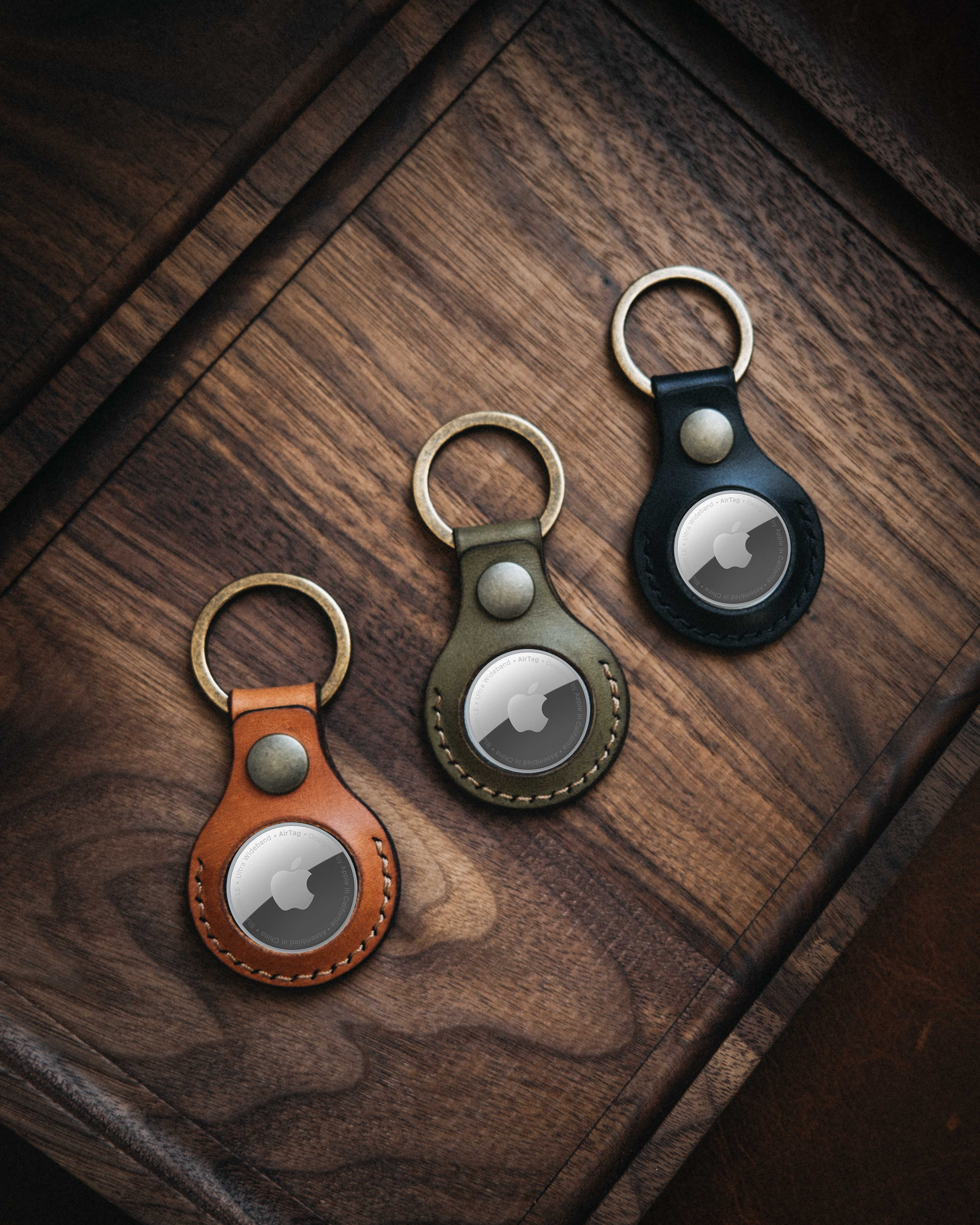 Apple AirTag Leather Key Ring