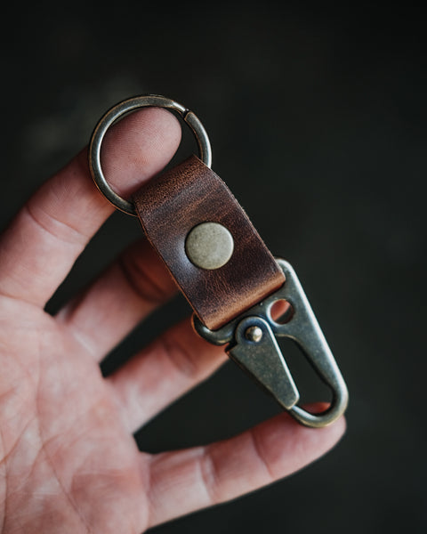 Range Leather Co K2 Keychain Natural