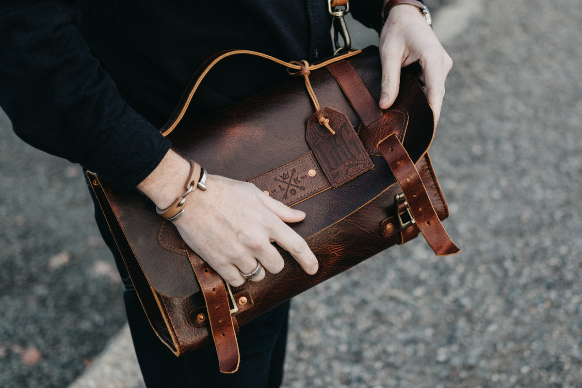 leather bag for