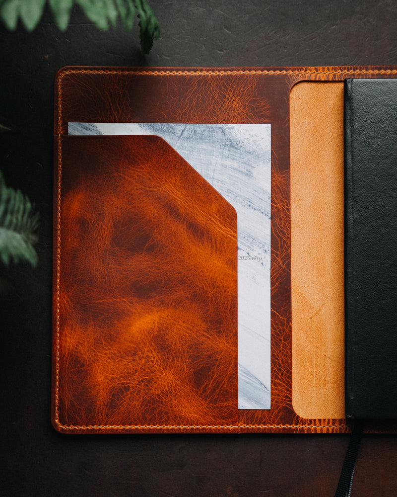 Lolafalk — The LF Leather Notebook in Pacific Blue