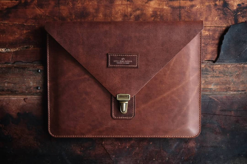 Leather IPad Mini Envelope Style Sleeve | The Pico | 25-Year Warranty