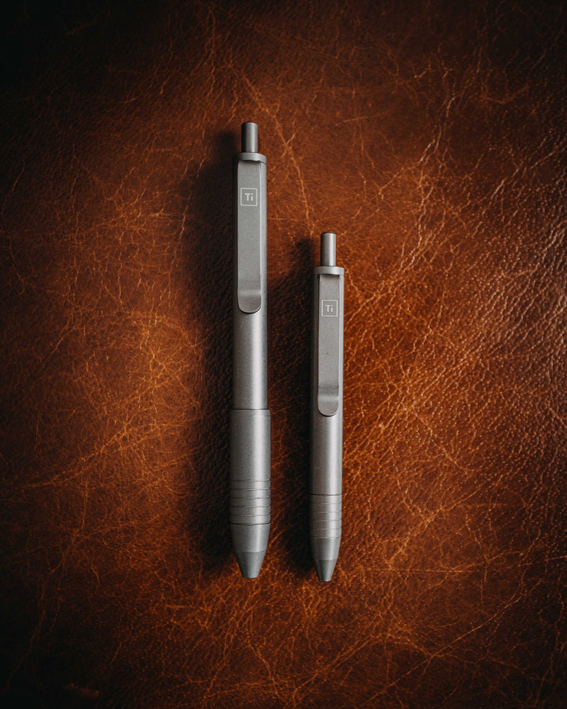  BIG IDEA DESIGN Ti Click EDC Pen- Stonewashed