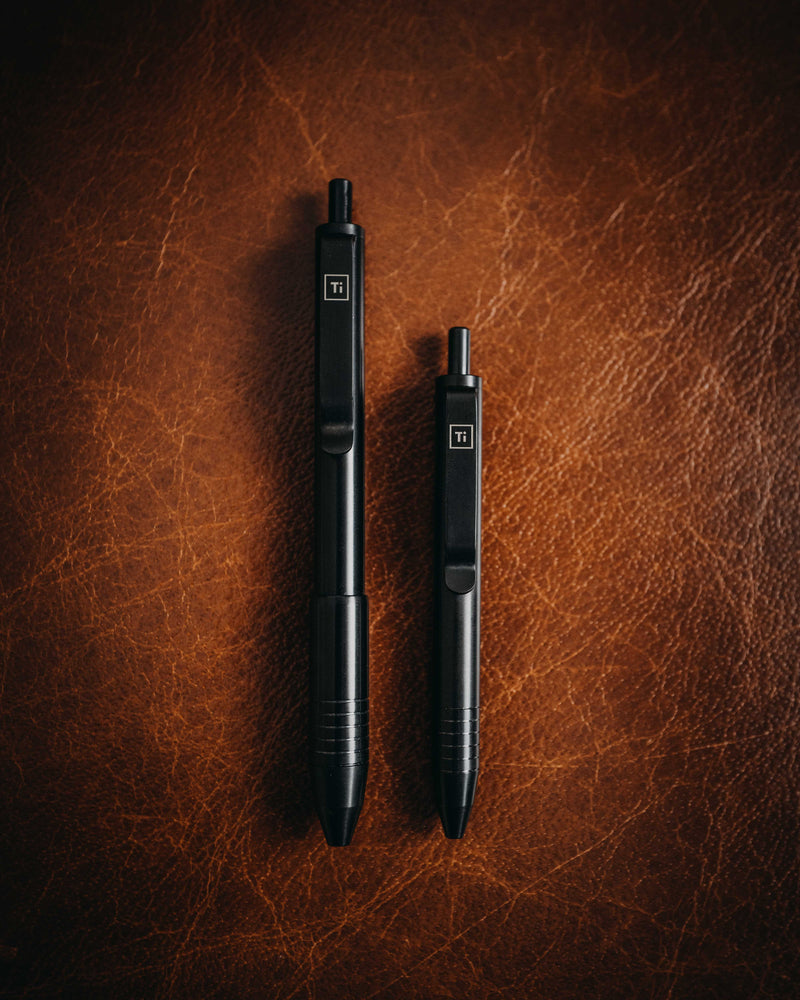 BIG IDEA DESIGN Ti Click EDC Pen - Black