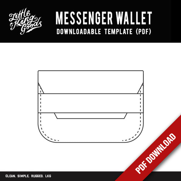 LKG - Messenger Wallet Template (Downloadable PDF)