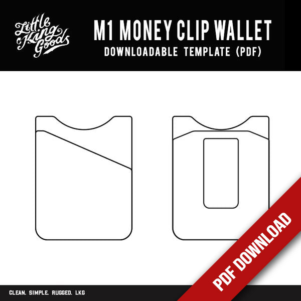 lkg-m1-money-clip-wallet-template-downloadable-pdf for Free Printable Currency Strap Template LKG - M1 Money Clip Wallet Template (Downloadable PDF) for Free Printable Currency Strap Template