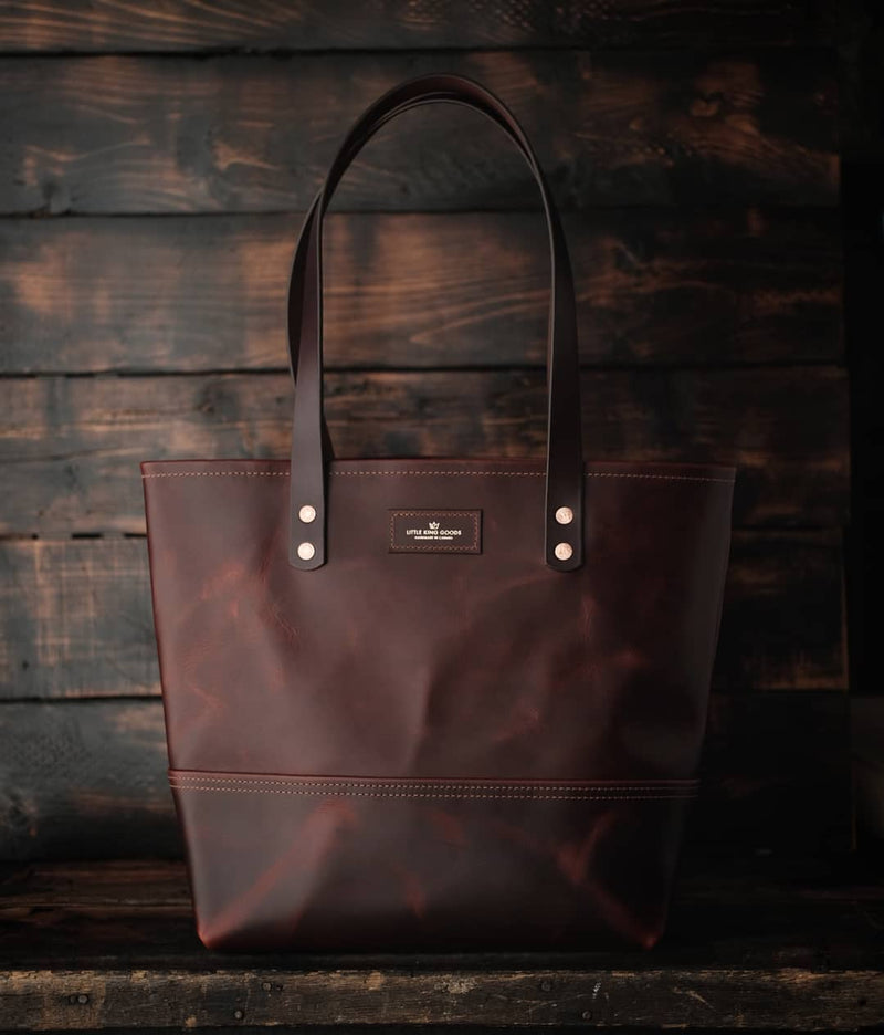 Vegan Leather Tote Bag DIY Kit - Make A Designer Tote Bag Brown