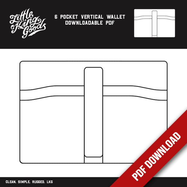DIY 4-Pocket Vertical Wallet Leather Kit