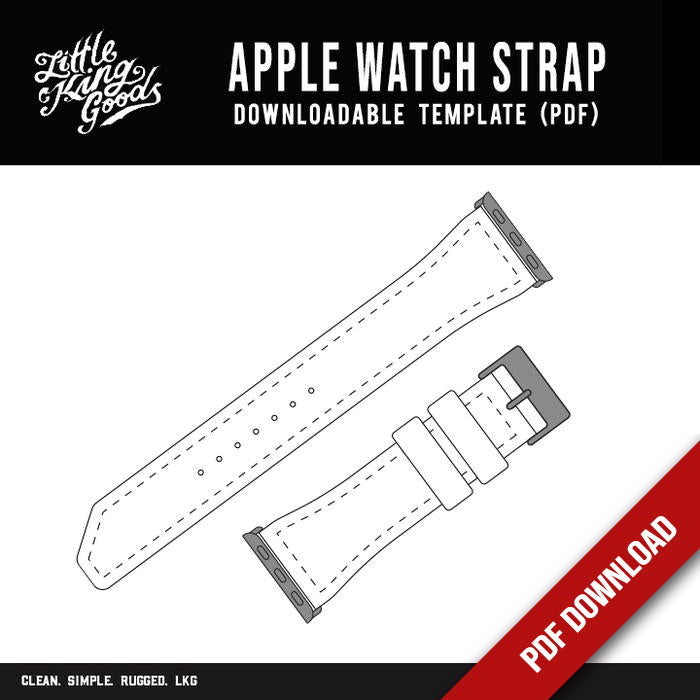 Apple Watch Shell Template.pdf Apple Watch Strap (Downloadable PDF)