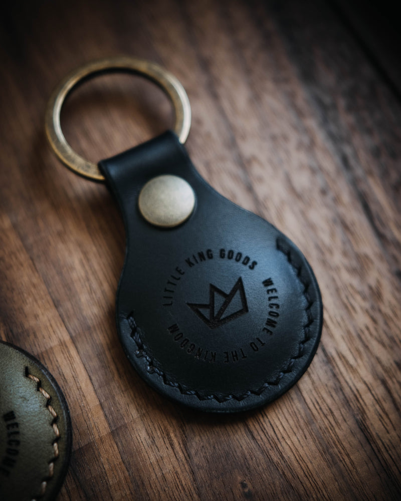 Handcrafted Leather Apple AirTag Keychain