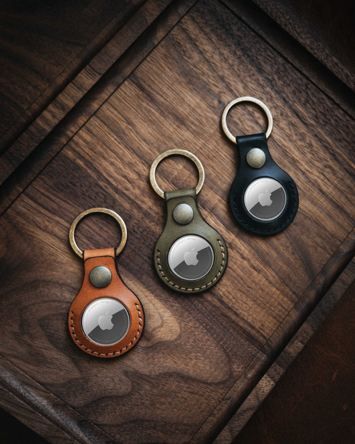 Key Tag Apple Apple AirTag Leather Key Ring