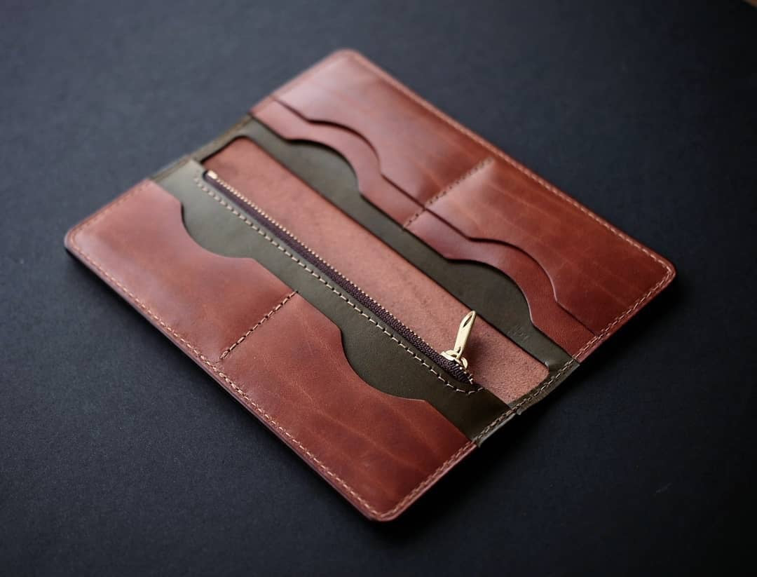 THE LONG WALLET - OLIVE & BUCK BROWN