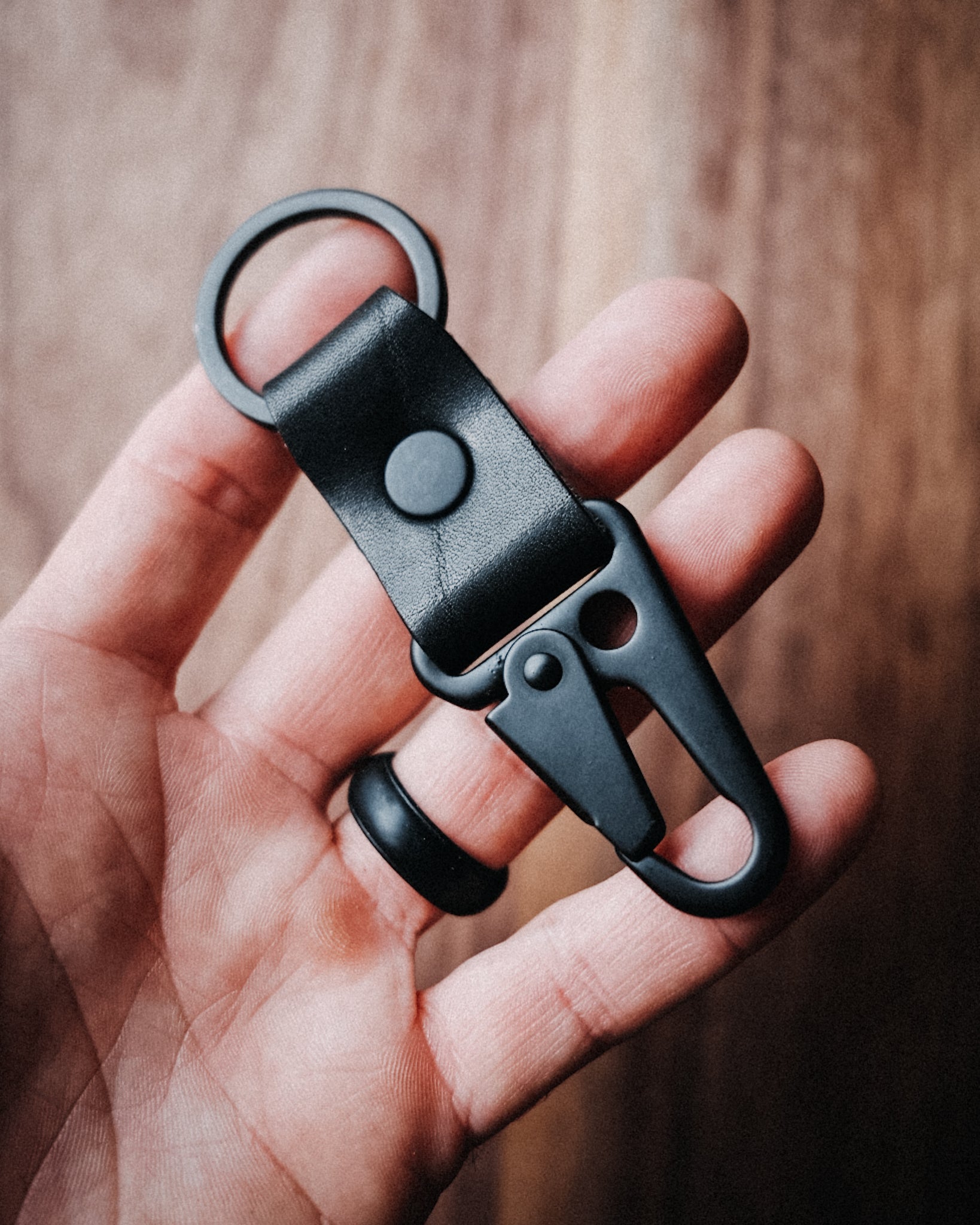 Key Chain - Matte Black & Black