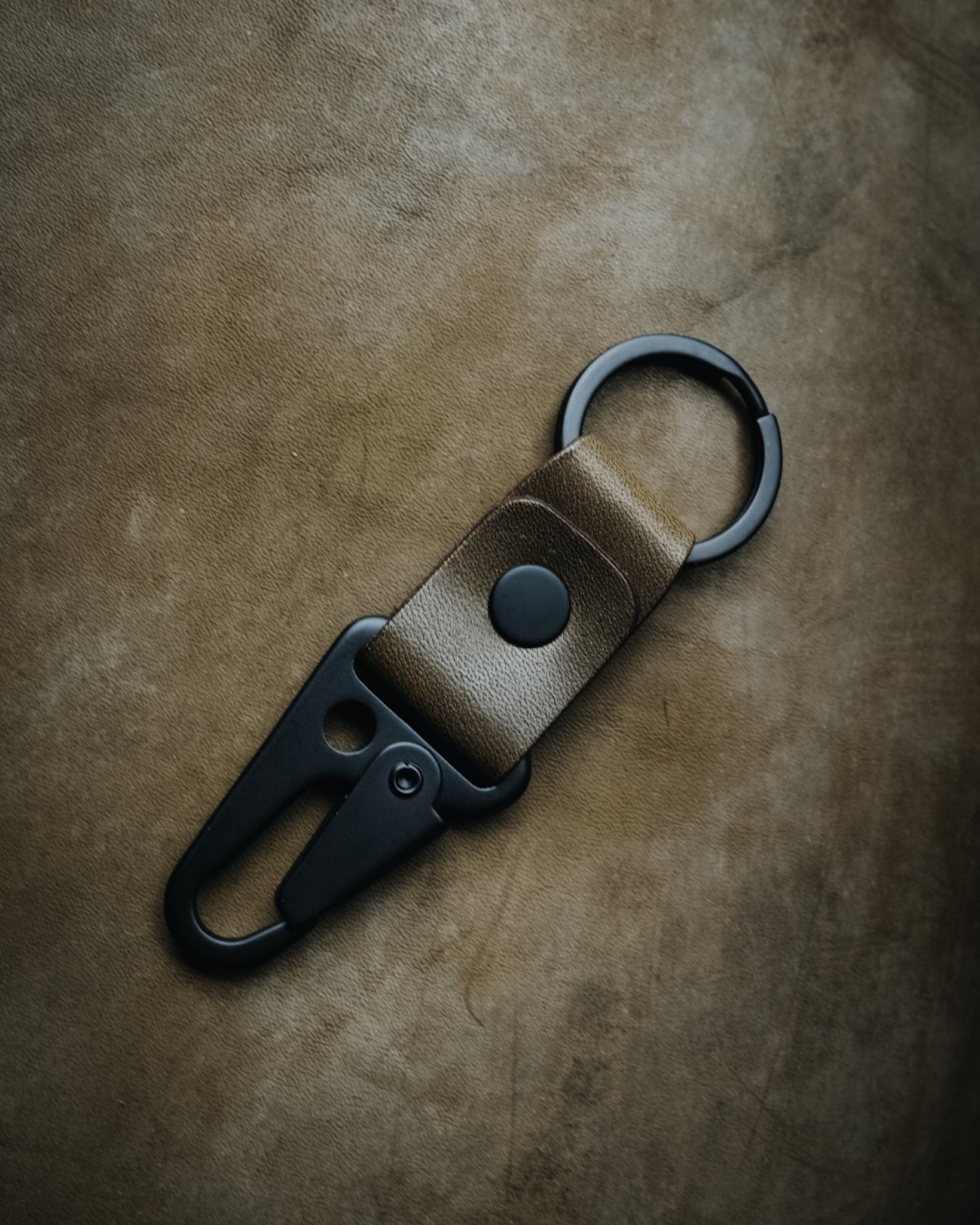 Key Chain - Olive & Matte Black