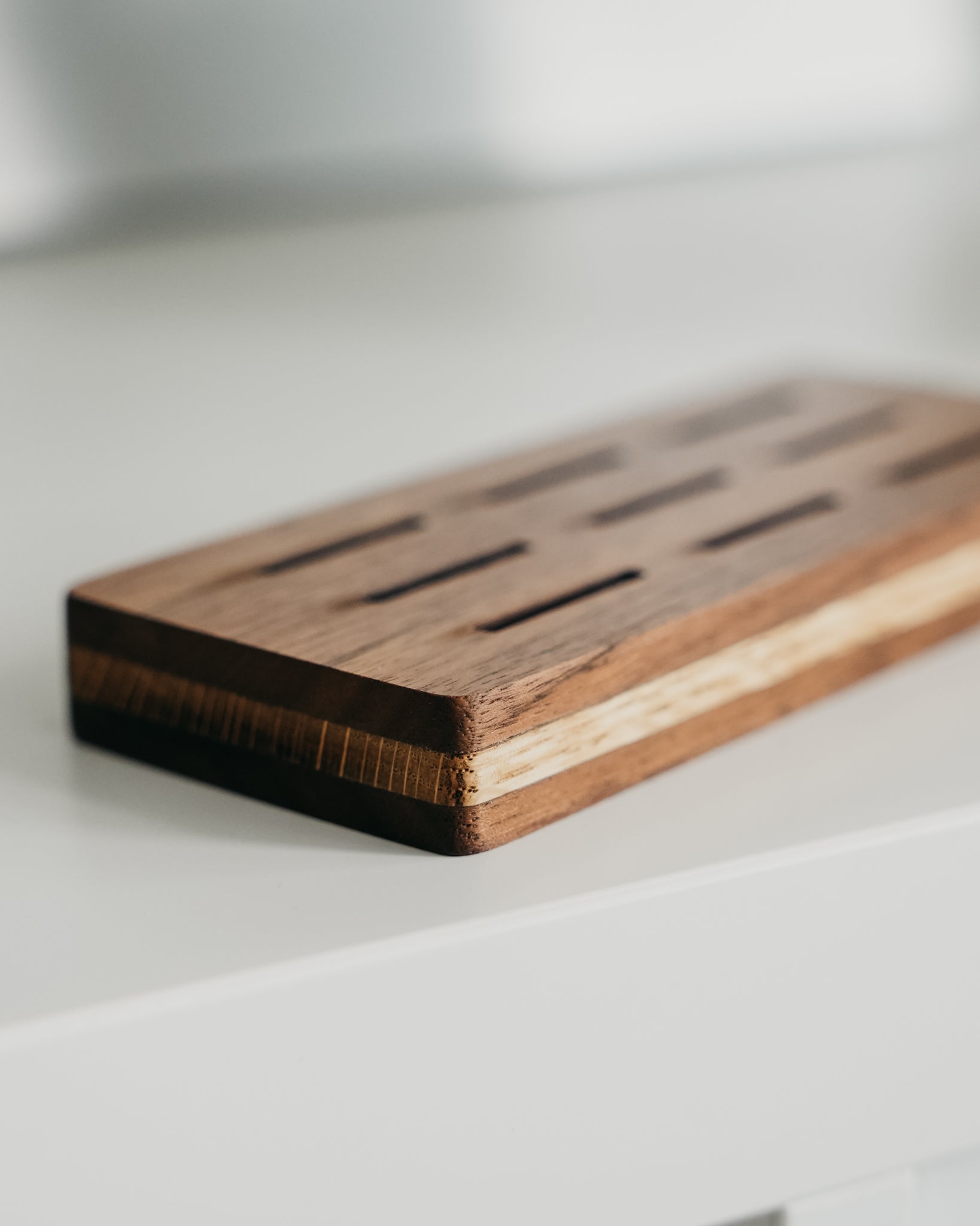 SD Card holder - Walnut & Maple