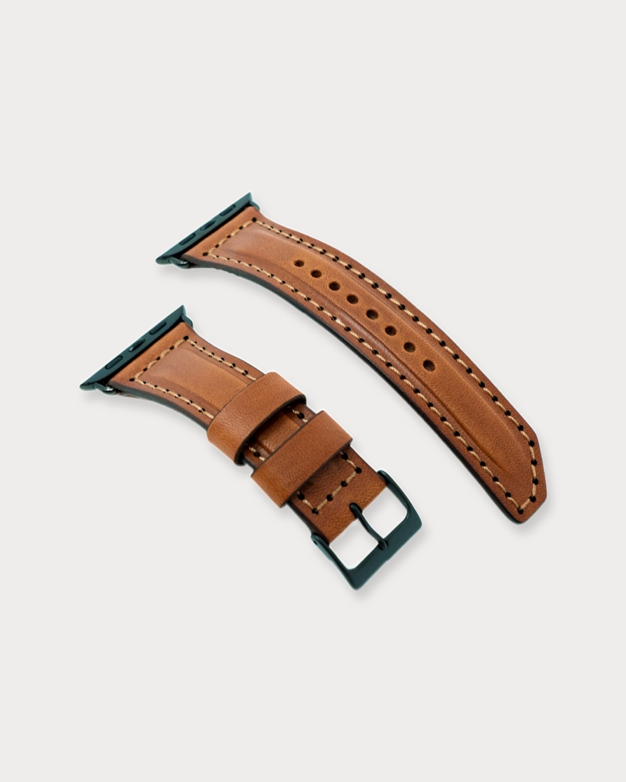 Little King Goods Lkg Apple Watch Strap Buck Brown Black 43 M L